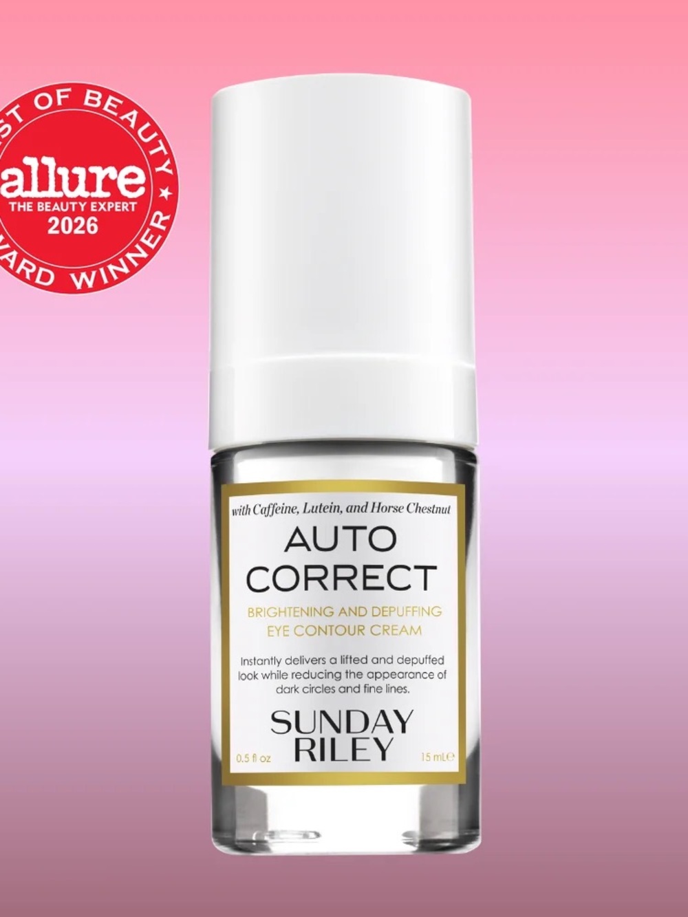 NIB Sunday Riley Auto Correct Brightening & Depuffing Eye Cream
